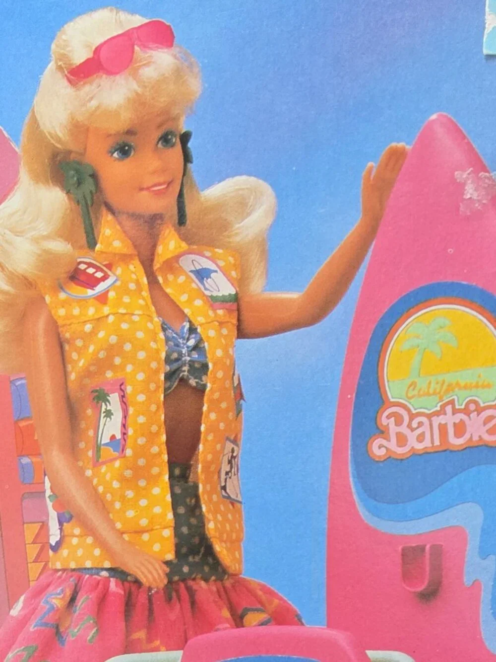Vintage 1987 Barbie California Dream Surf n Shop Playset Box Accessories 4461
